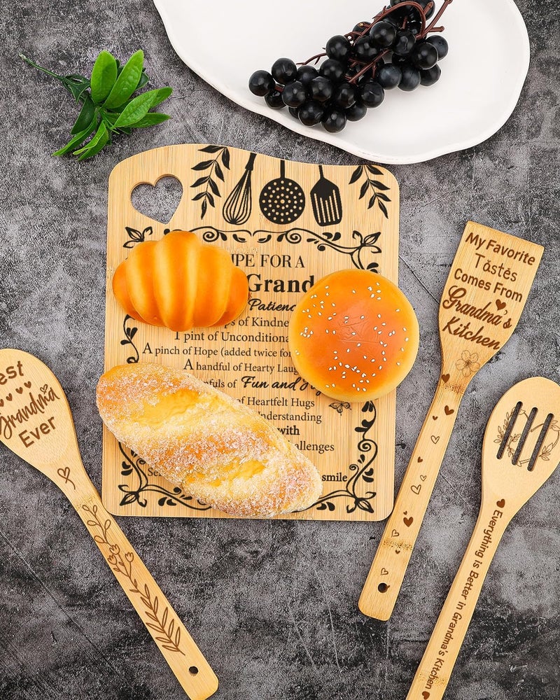 Aremdys Grandma Gifts, Grandma Birthday Gifts from Grandkids Cutting Board Set Kitchen Valentines Day Gift for Grandmother Practical Gifts Christmas Birthday Mother's Day Gifts Idea for Nana Gigi - Image 5